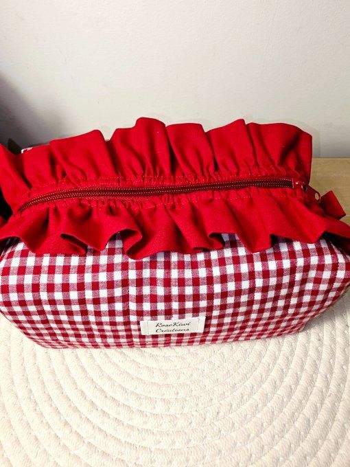 Trousse de toilette Vichy Bordeaux 