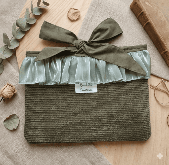 Pochette à livres Velours côtelé