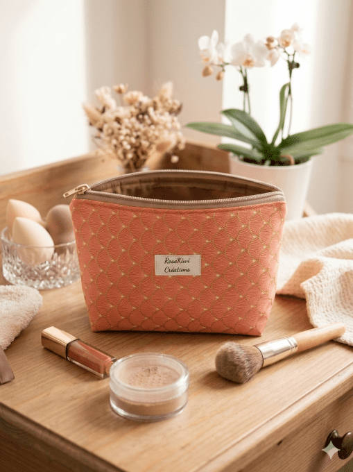 Trousse MakeUp Rose Saumon