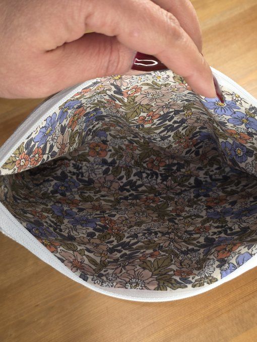 Pochette "Mona" rose poudré