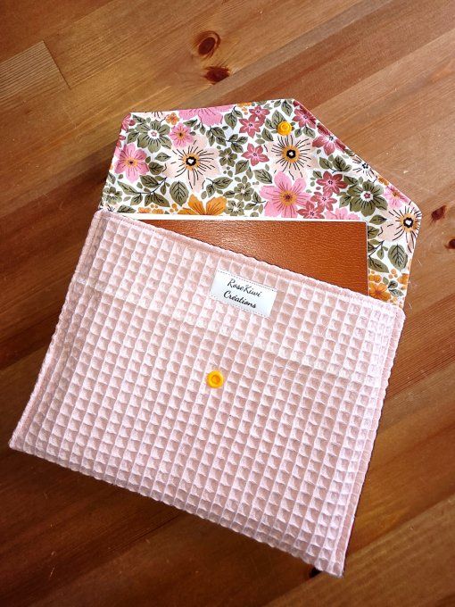 Pochette à livre en nid d'abeill