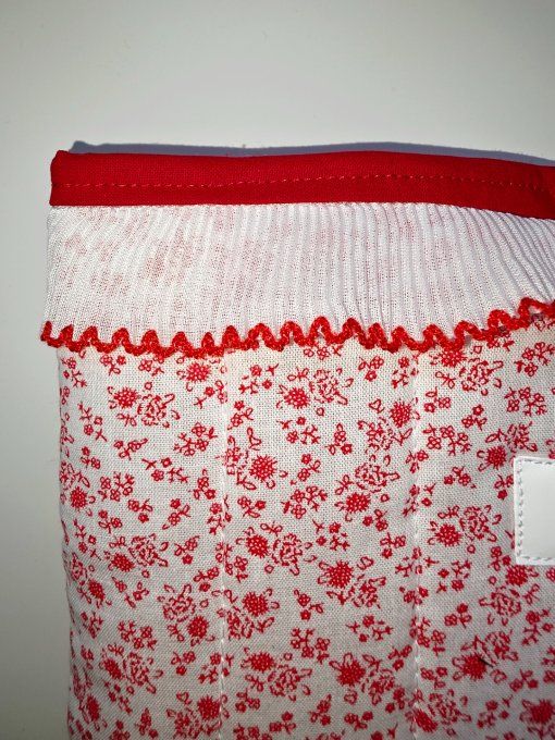 Pochette à livre molletonnée fleurie
